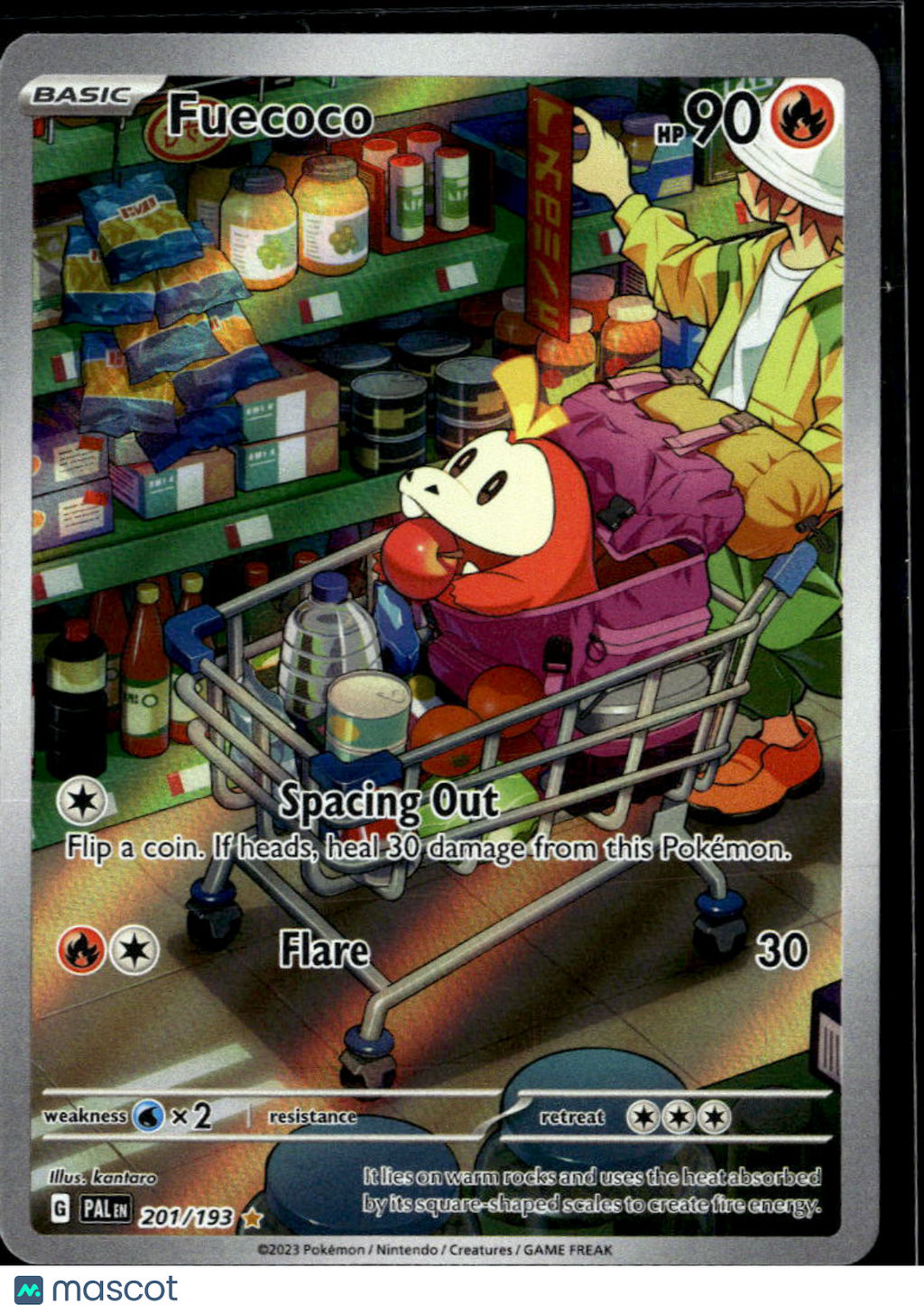Fuecoco 2023 Paldea Evolved Holo Secret Rare #201/193