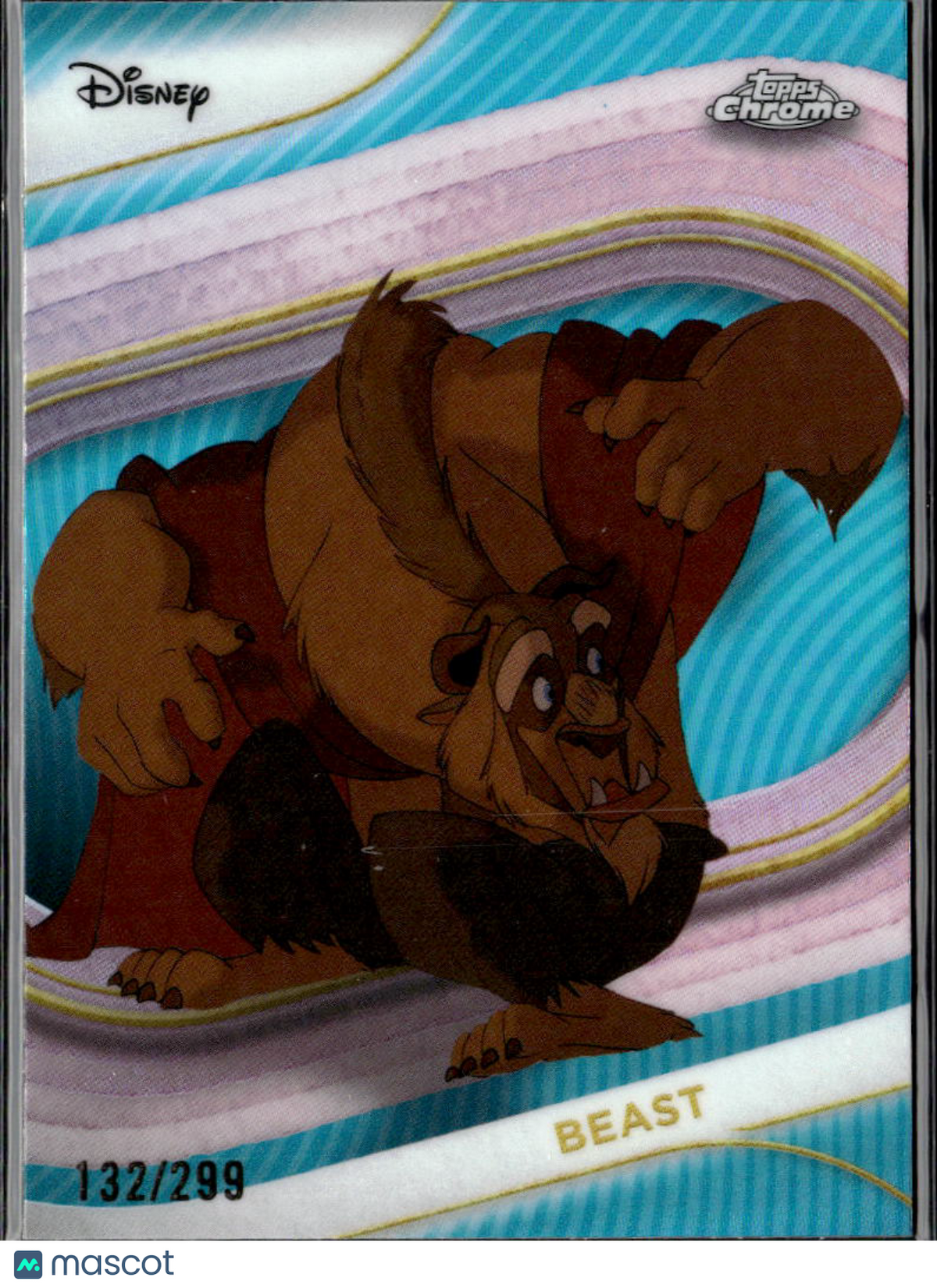 Beast 2025 Topps Chrome Disney Aqua Refractor 132/299 #126