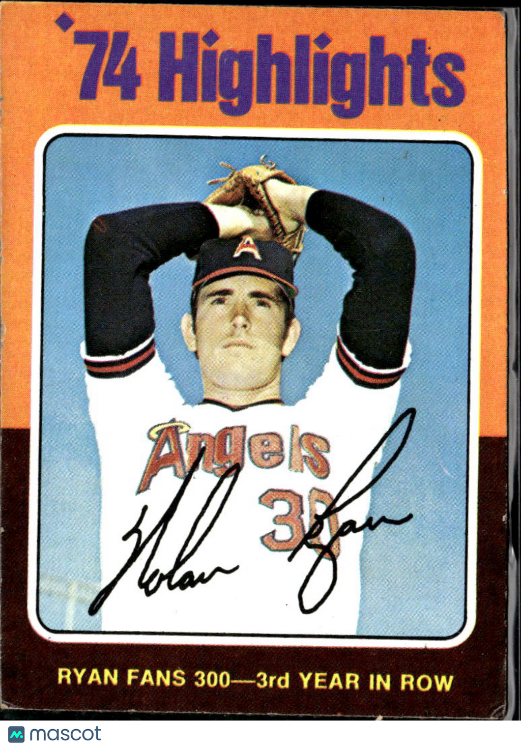 Nolan Ryan 1975 Topps Card #5 California Angels