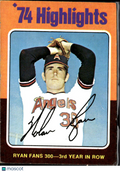 Nolan Ryan 1975 Topps Card #5 California Angels
