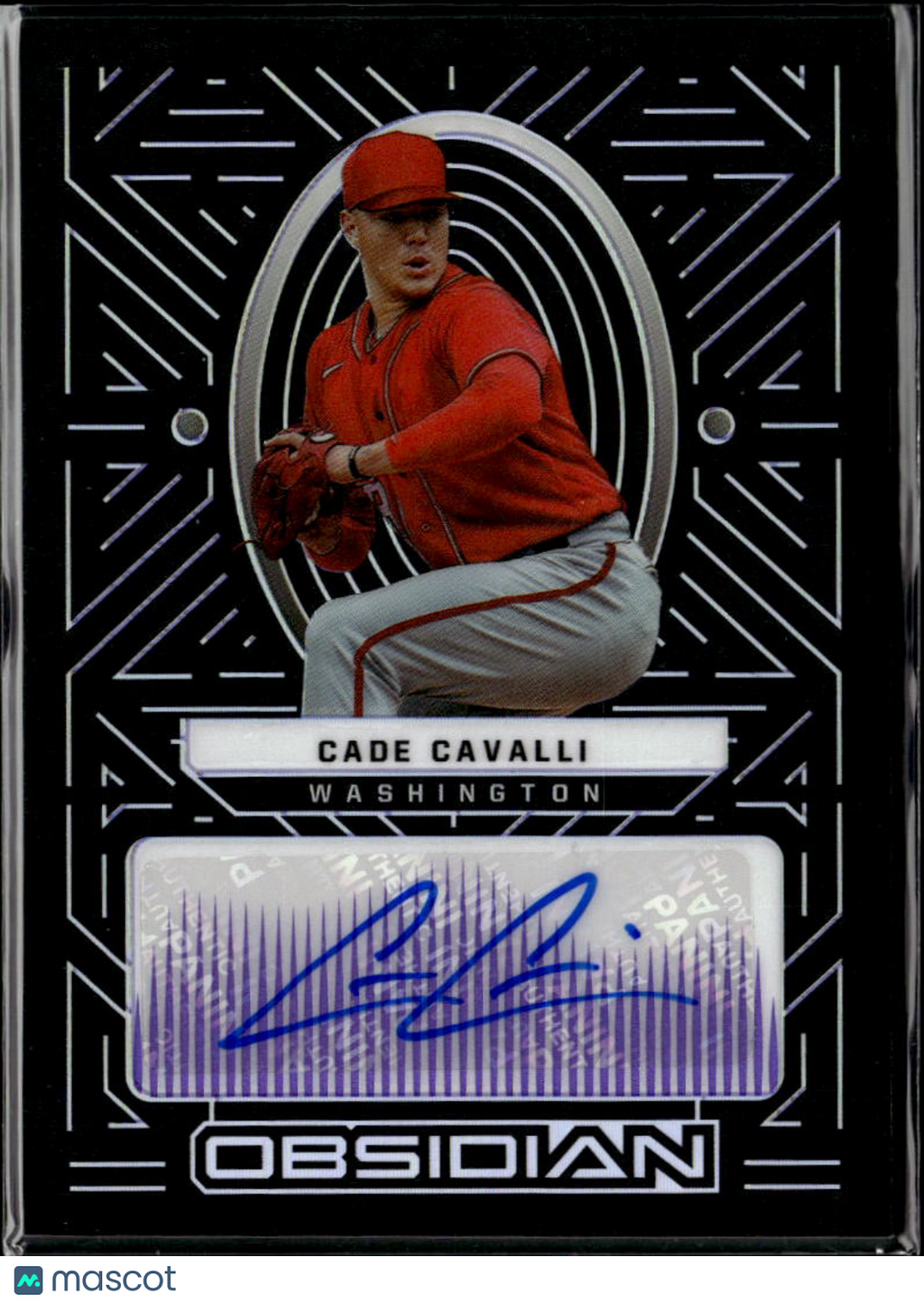 Cade Cavalli 2022 Chronicles Obsidian Auto Autograph 51/99 Sooners Nationals