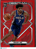 Isaiah Joe 2020-21 Obsidian Red Flood SSP Rookie RC Philadelphia 76ers
