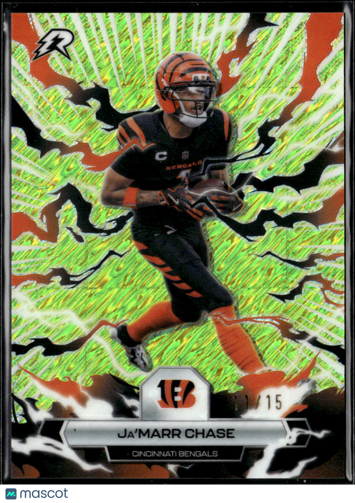Ja'Marr Chase 2026 Topps Rip Green SSP SHORTPRINT 11/15 Cincinnati Bengals