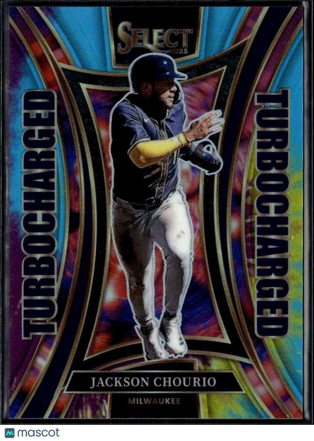 Jackson Chourio 2025 Select Turbocharged Tie-Dye Prizm 23/25 Milwaukee Brewers
