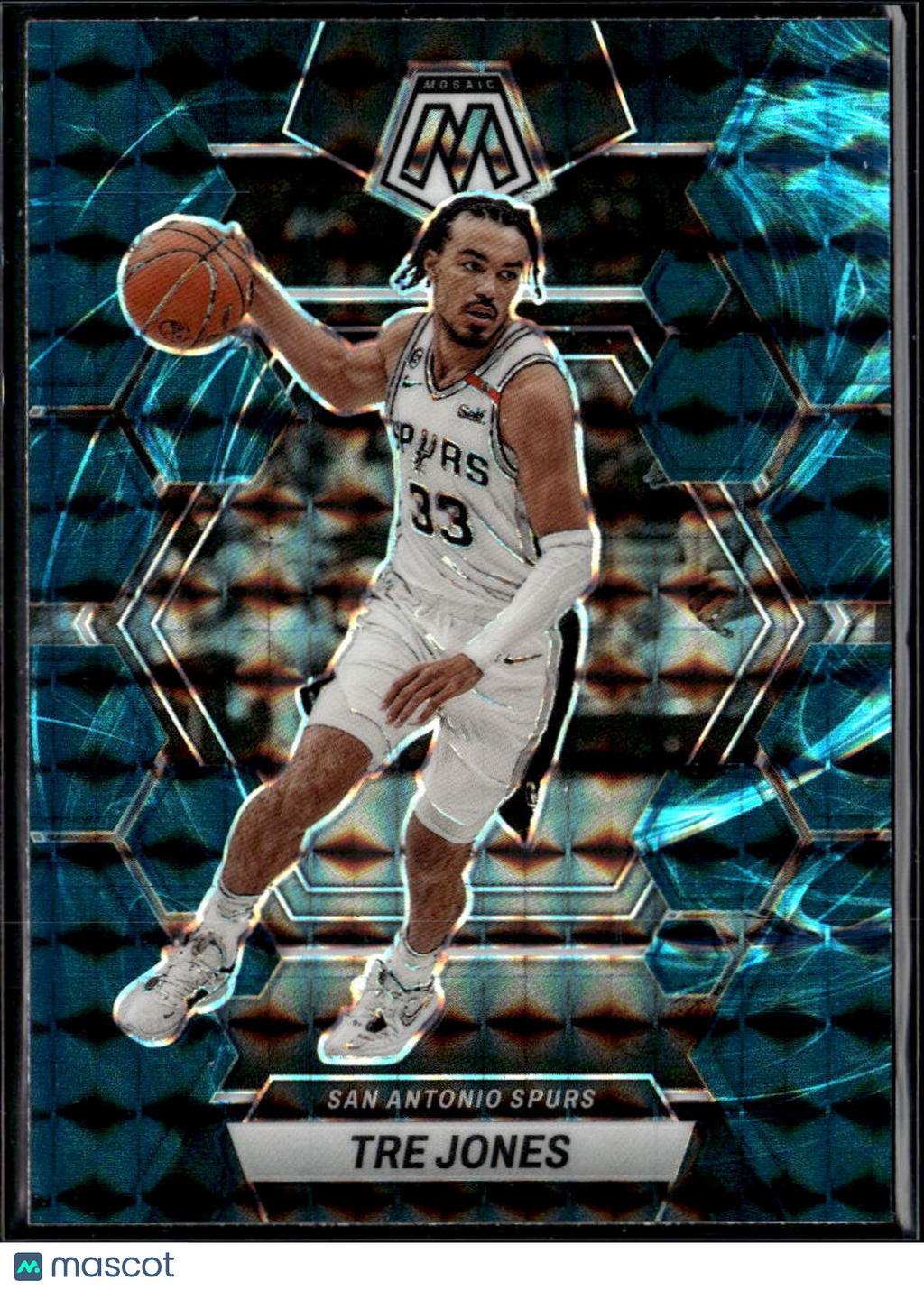 Tre Jones 2022-23 Mosaic Genesis SSP SHORTPRINT San Antonio Spurs