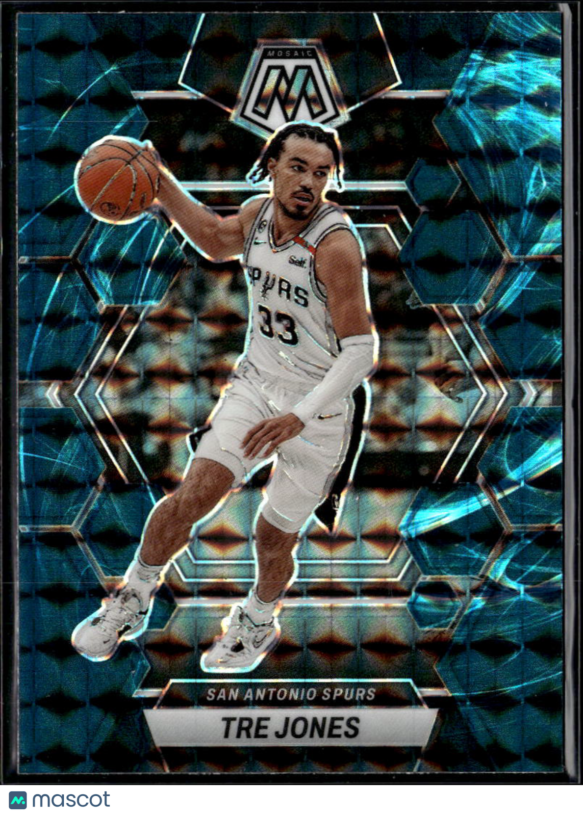Tre Jones 2022-23 Mosaic Genesis SSP SHORTPRINT San Antonio Spurs