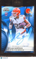 Dylan Sampson 2025 Topps Chrome Black Auto Autograph RC 102/150 Cleveland Browns