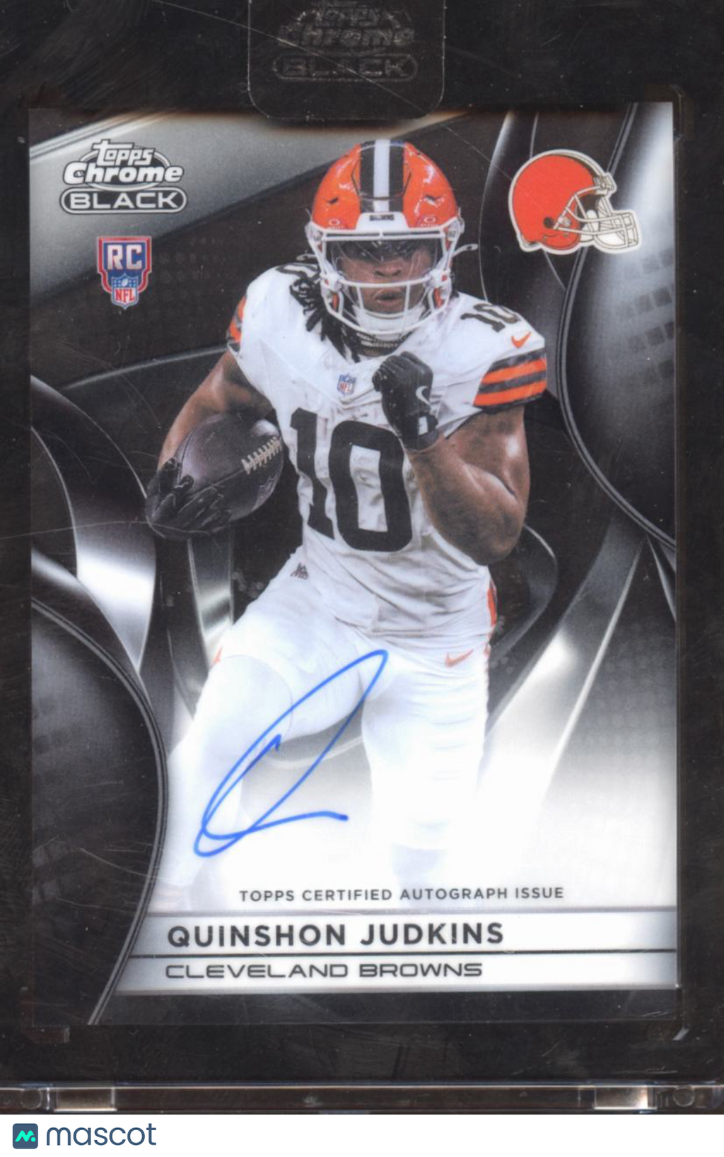 Quinshon Judkins 2025 Topps Chrome Black Auto Autograph RC Cleveland Browns