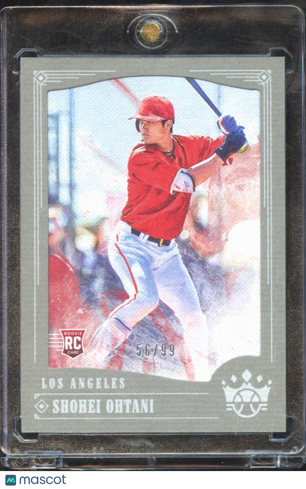 Shohei Ohtani 2018 Diamond Kings Silver Frame RC Rookie 56/99 Dodgers Angels