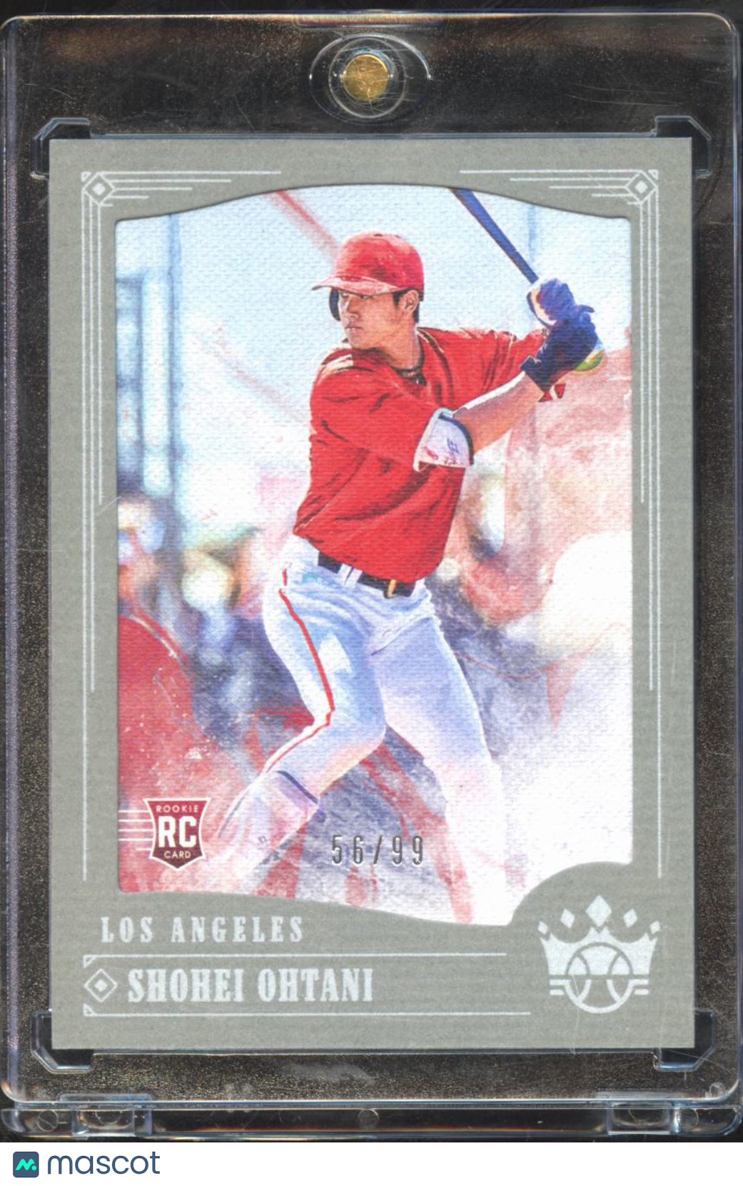 Shohei Ohtani 2018 Diamond Kings Silver Frame RC Rookie 56/99 Dodgers Angels