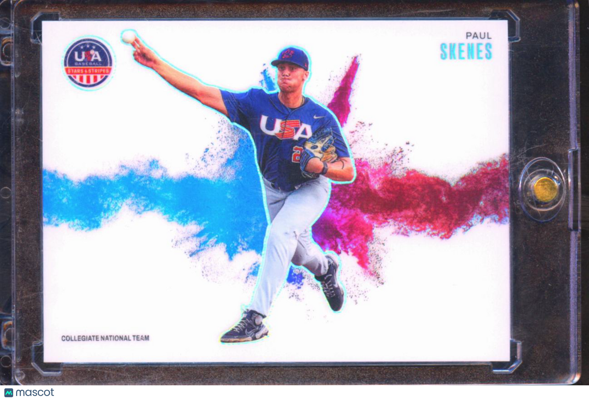 Paul Skenes 2026 USA Baseball Stars & Stripes Color Blast CASE HIT Pirates