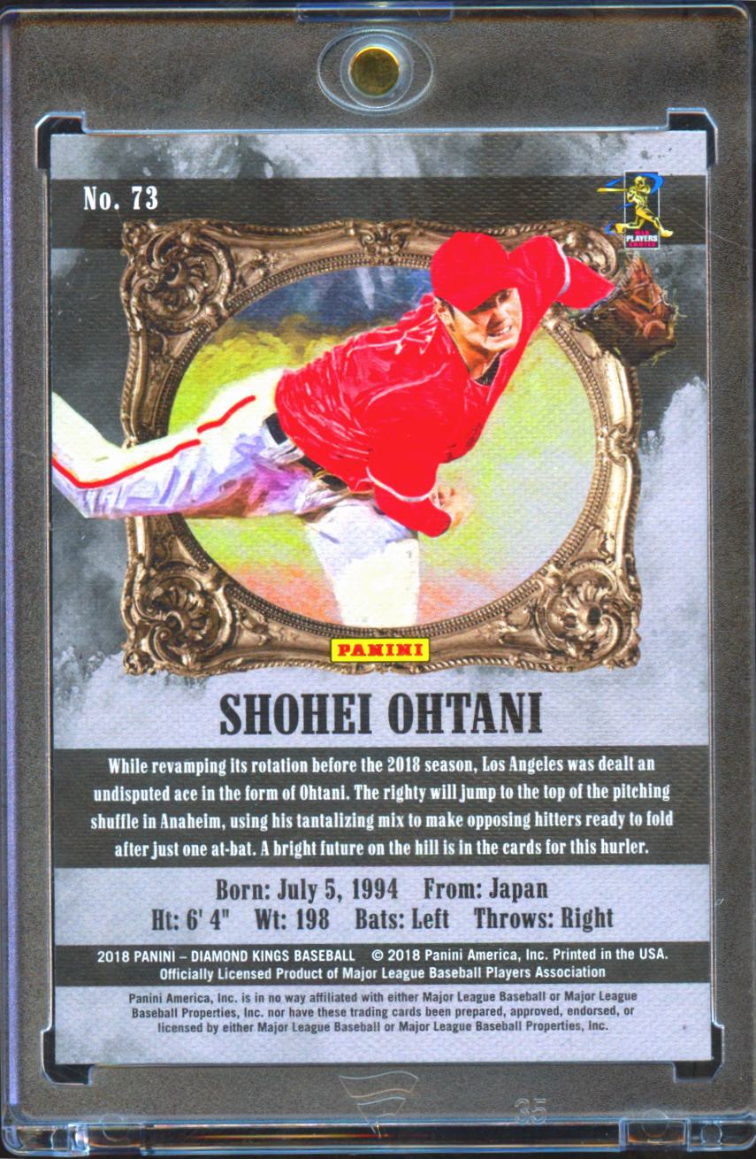Shohei Ohtani 2018 Diamond Kings Sepia SSP Rookie RC #73 Los Angeles Angels