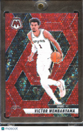 Victor Wembanyama 2024-25 Mosaic Red Disco Prizm 6/99 San Antonio Spurs