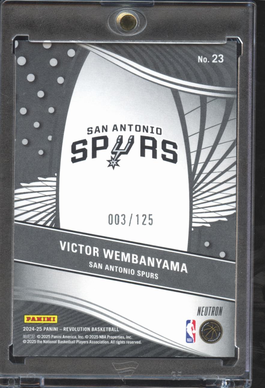 Victor Wembanyama 2024-25 Revolution Supernova Neutron 3/125 San Antonio Spurs