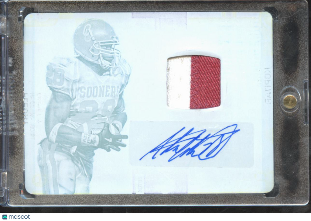 Adrian Peterson 2017 National Treasures Autograph Printing Plate Patch 1/1 OU