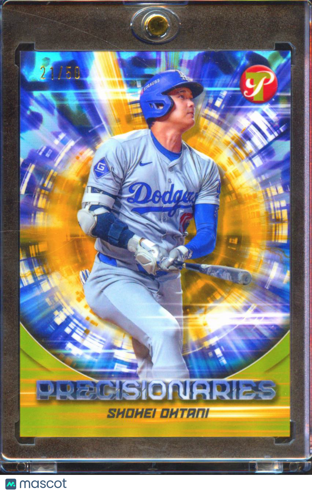 Shohei Ohtani 2025 Topps Pristine Precisionaries GOLD Refractor 21/50 LA Dodgers