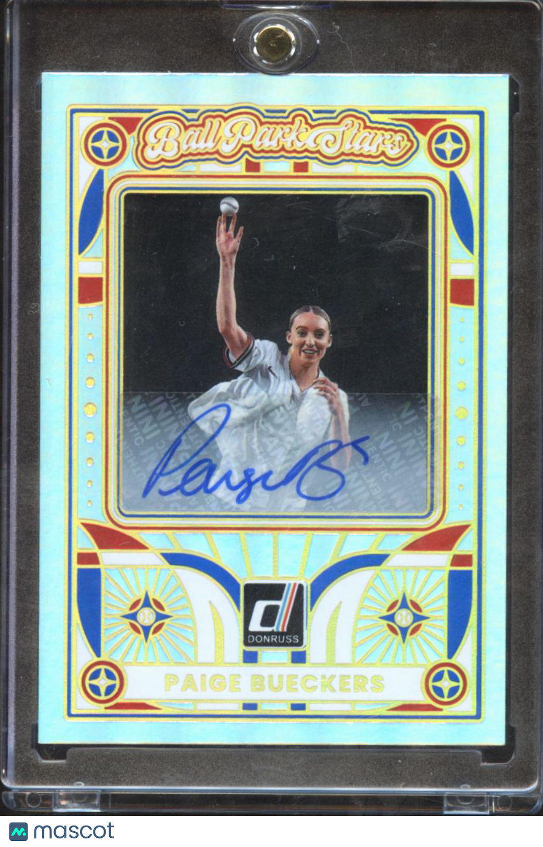 Paige Bueckers 2026 Donruss Baseball Ball Park Stars Auto Autograph Dallas Wings