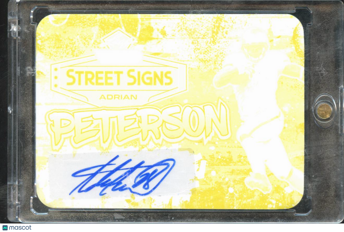 Adrian Peterson 2023 Leaf Vivid Auto Autograph Printing Plate 1/1 Vikings