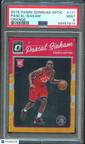 Pascal Siakam 2016-17 Optic Orange Rookie RC Toronto Raptors 193/199 PSA 9