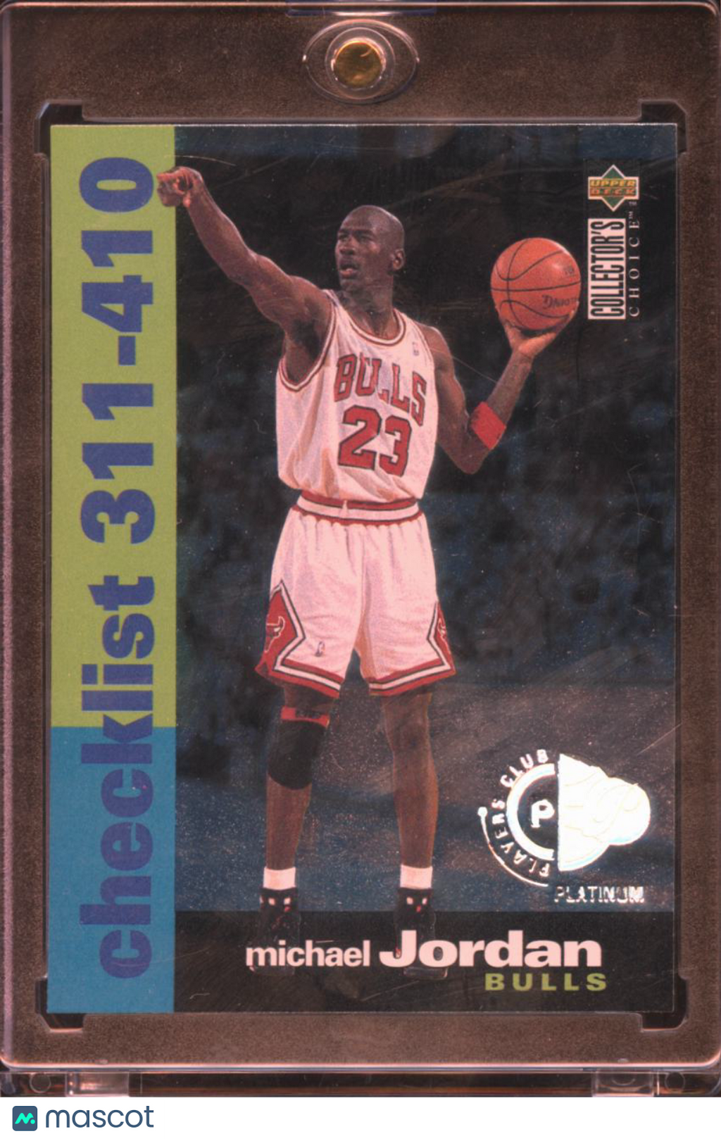 Michael Jordan 1995 Upper Deck Collector's Choice Players Club Platinum Bulls