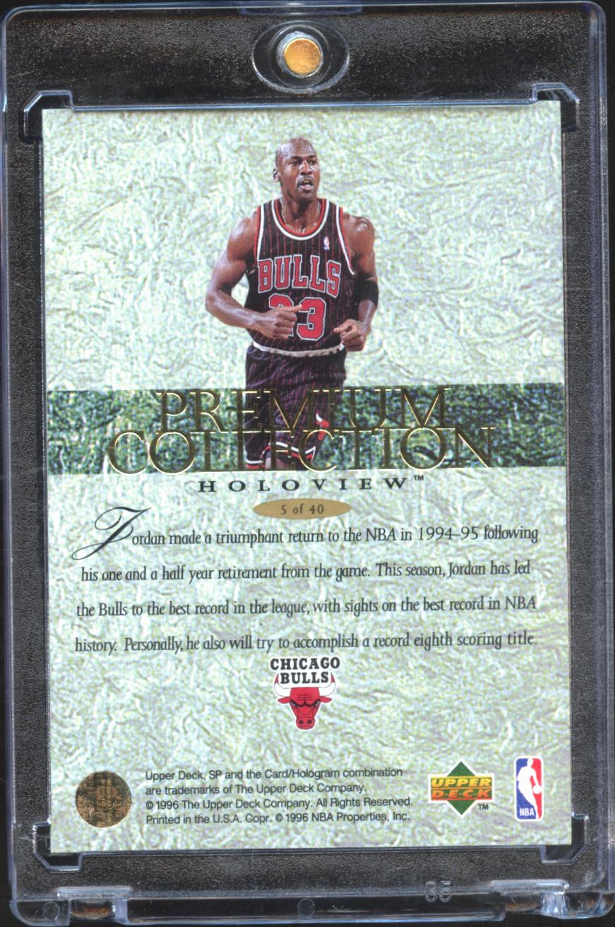 Michael Jordan 1996 Upper Deck SP Holoview #5 Chicago Bulls