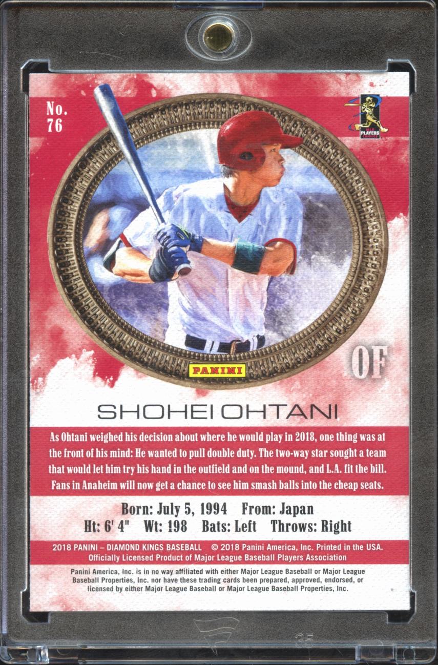 Shohei Ohtani 2018 Panini Diamond Kings RC Los Angeles Angels