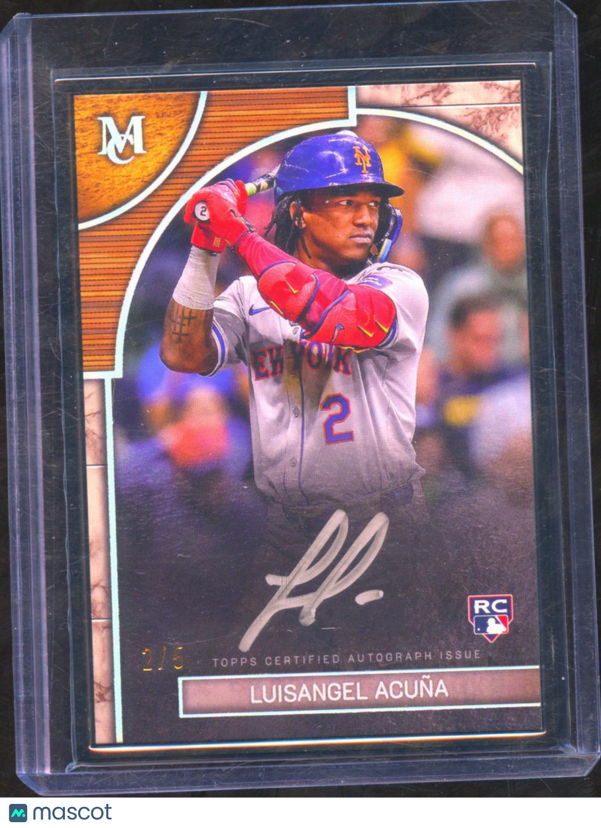 Luisangel Acuna 2025 Topps Museum Collection Auto Autograph RC 2/5 NY Mets