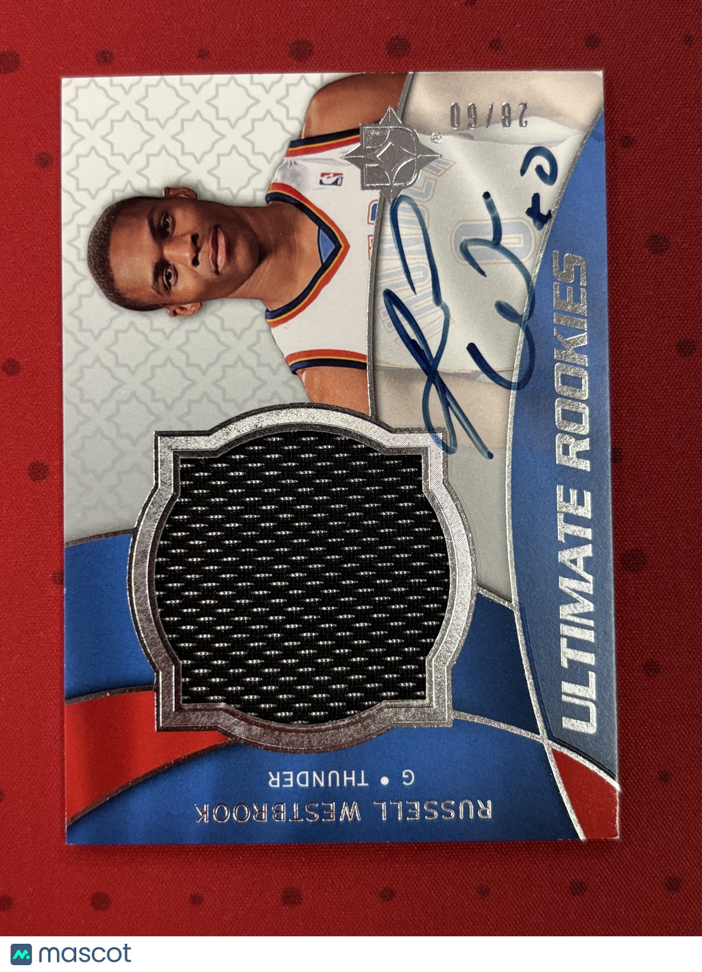 Russell Westbrook 2008 Ultimate Collection Auto Autograph Patch RC 28/60 Thunder