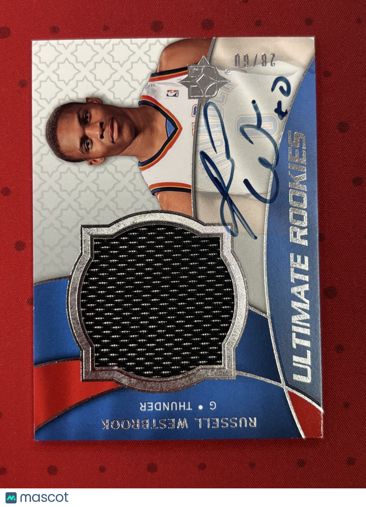 Russell Westbrook 2008 Ultimate Collection Auto Autograph Patch RC 28/60 Thunder