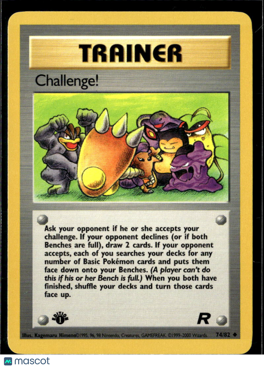 Challenge! 2000 Team Rocket Uncommon 1st Edition #74/82