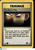 The Boss's Way 2000 Team Rocket Uncommon 1st Edition #73/82