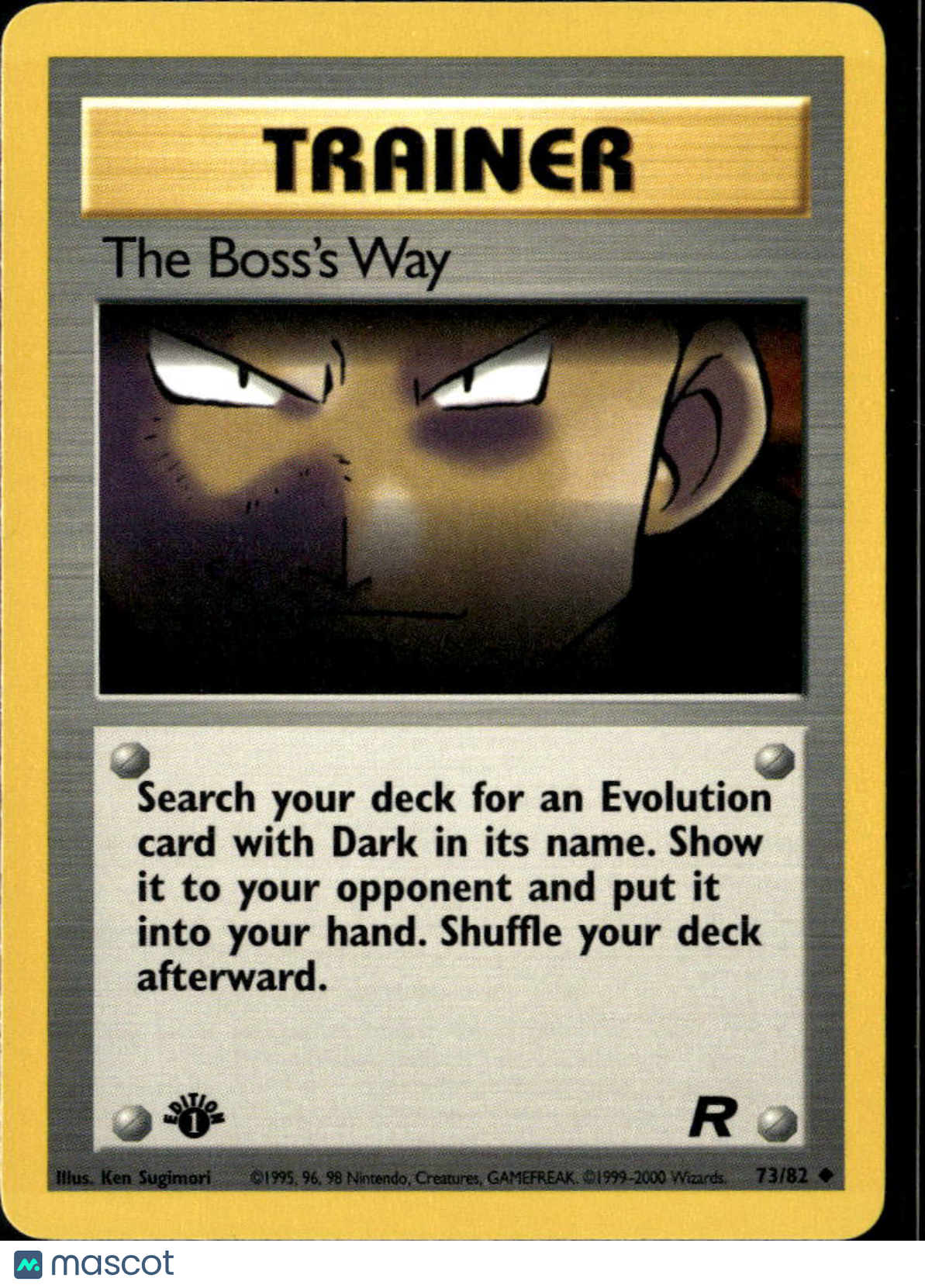 The Boss's Way 2000 Team Rocket Uncommon 1st Edition #73/82