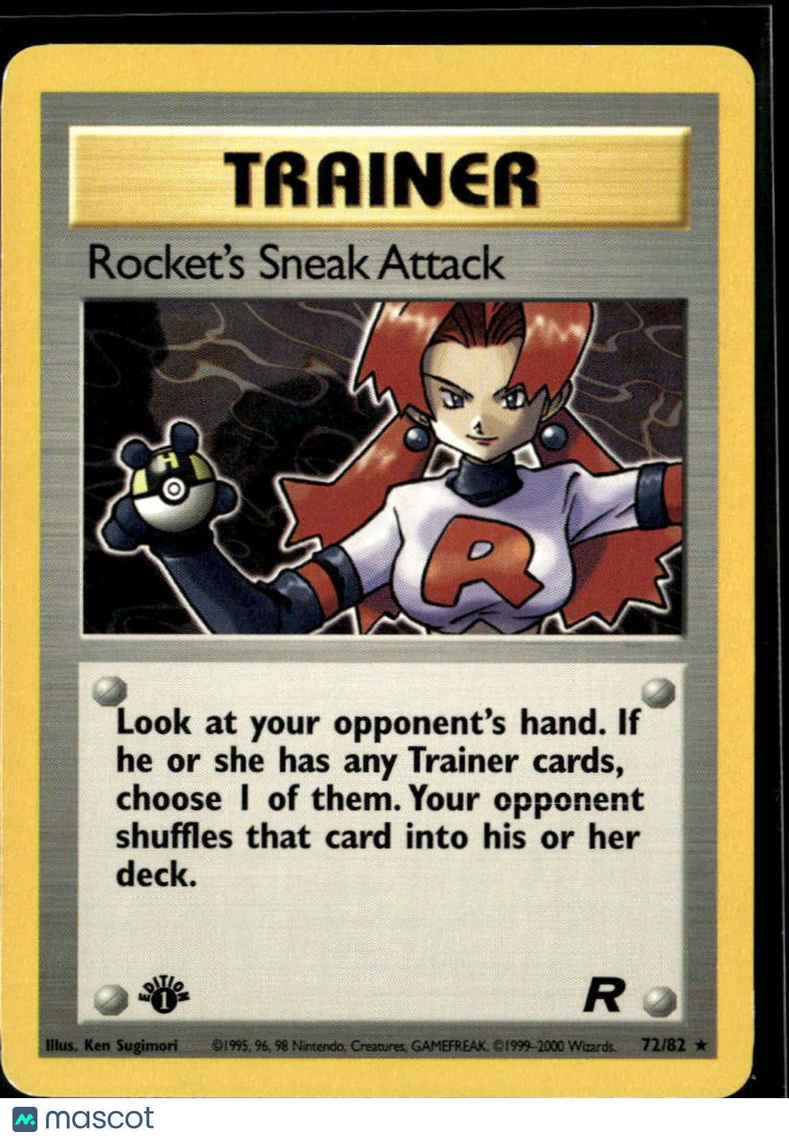 Rocket's Sneak Attack 2000 Team Rocket Rare 1st Edition #72/82
