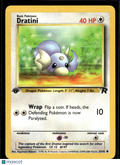 Dratini 2000 Team Rocket 1st Edition #53/82