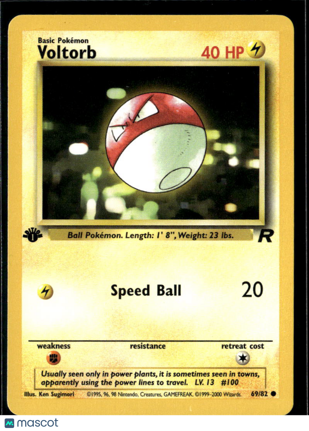 Voltorb 2000 Team Rocket 1st Edition #69/82