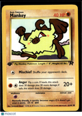 Mankey 2000 Team Rocket 1st Edition #61/82