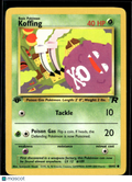 Koffing 2000 Team Rocket 1st Edition #58/82