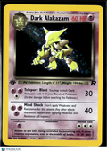Dark Alakazam 2000 Team Rocket Holo Rare 1st Edition #1/82