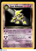 Dark Alakazam 2000 Team Rocket Rare 1st Edition #18/82