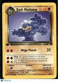 Dark Machamp 2000 Team Rocket Holo Rare 1st Edition #27/82