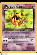 Dark Kadabra 2000 Team Rocket Uncommon 1st Edition #39/82