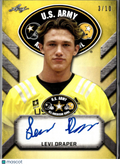 Levi Draper 2017 Leaf U.S. Army Auto Autograph Collinsville Sooners 3/10