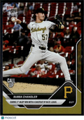 Bubba Chandler 2025 Topps Now GOLD Rookie RC 23/50 Pittsburgh Pirates