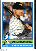 Jasson Domínguez 2025 Topps Heritage Real One Auto Autograph New York Yankees