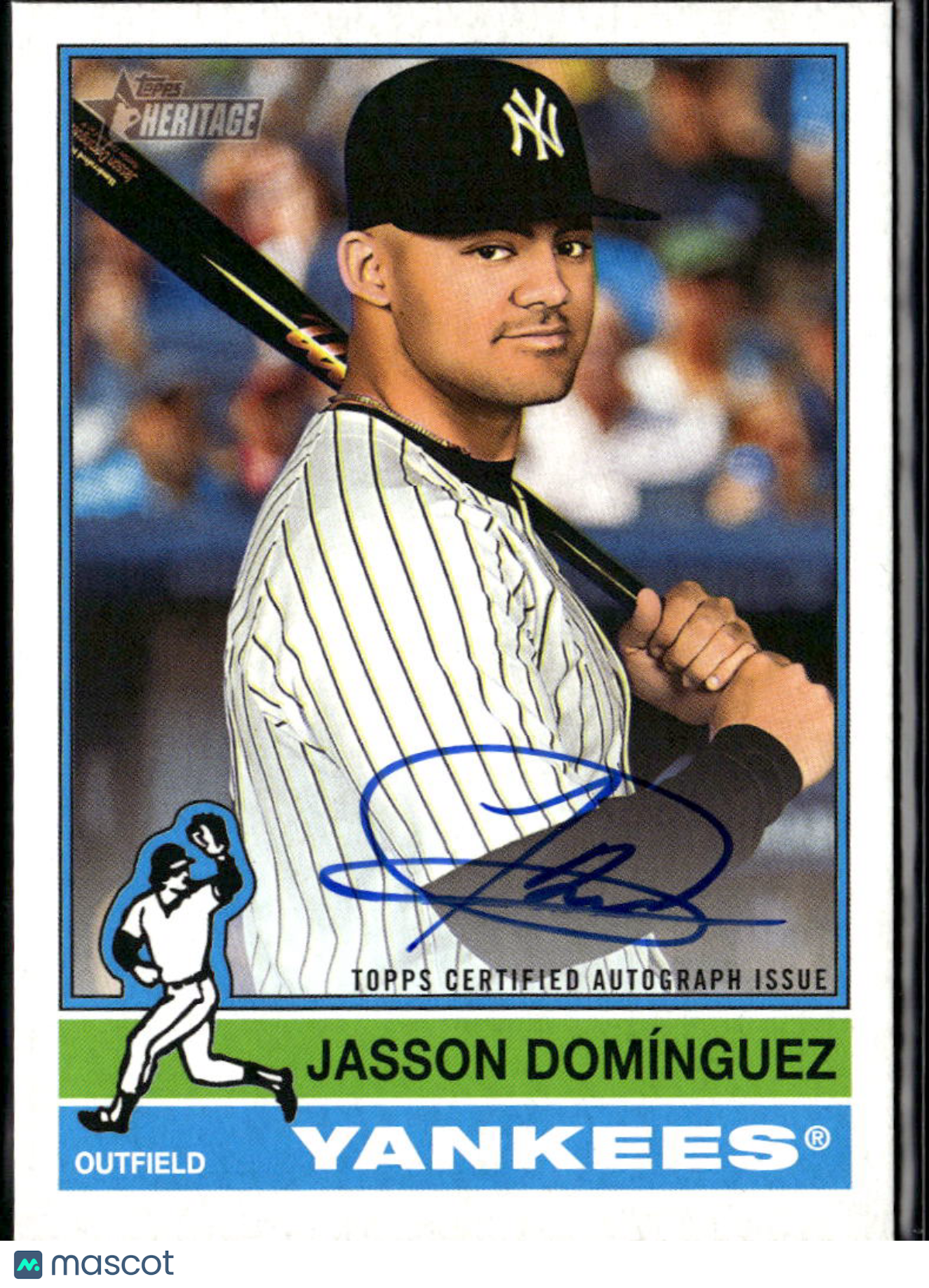 Jasson Domínguez 2025 Topps Heritage Real One Auto Autograph New York Yankees