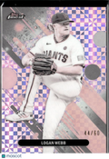 Logan Webb 2025 Topps Finest Pearl Refractor 44/60 San Francisco Giants