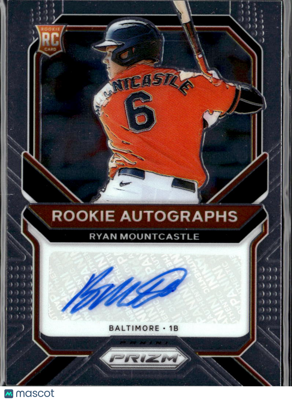 Ryan Mountcastle 2021 Prizm Auto Autograph RC Rookie Baltimore Orioles