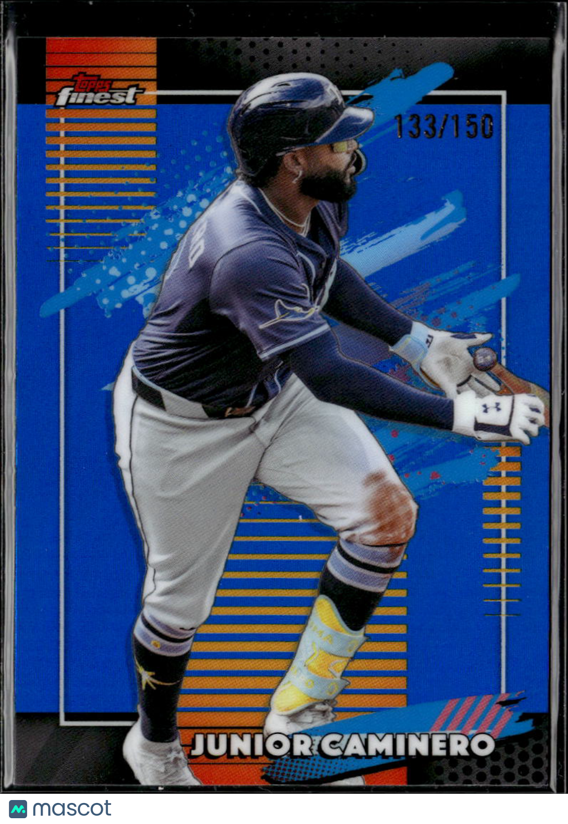 Junior Caminero 2026 Topps Finest Blue Refractor 133/150 Tampa Bay Rays