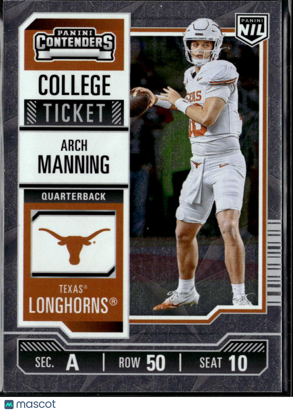 Arch Manning 2025 Contenders Rookie RC Diamond Foil Texas Longhorns
