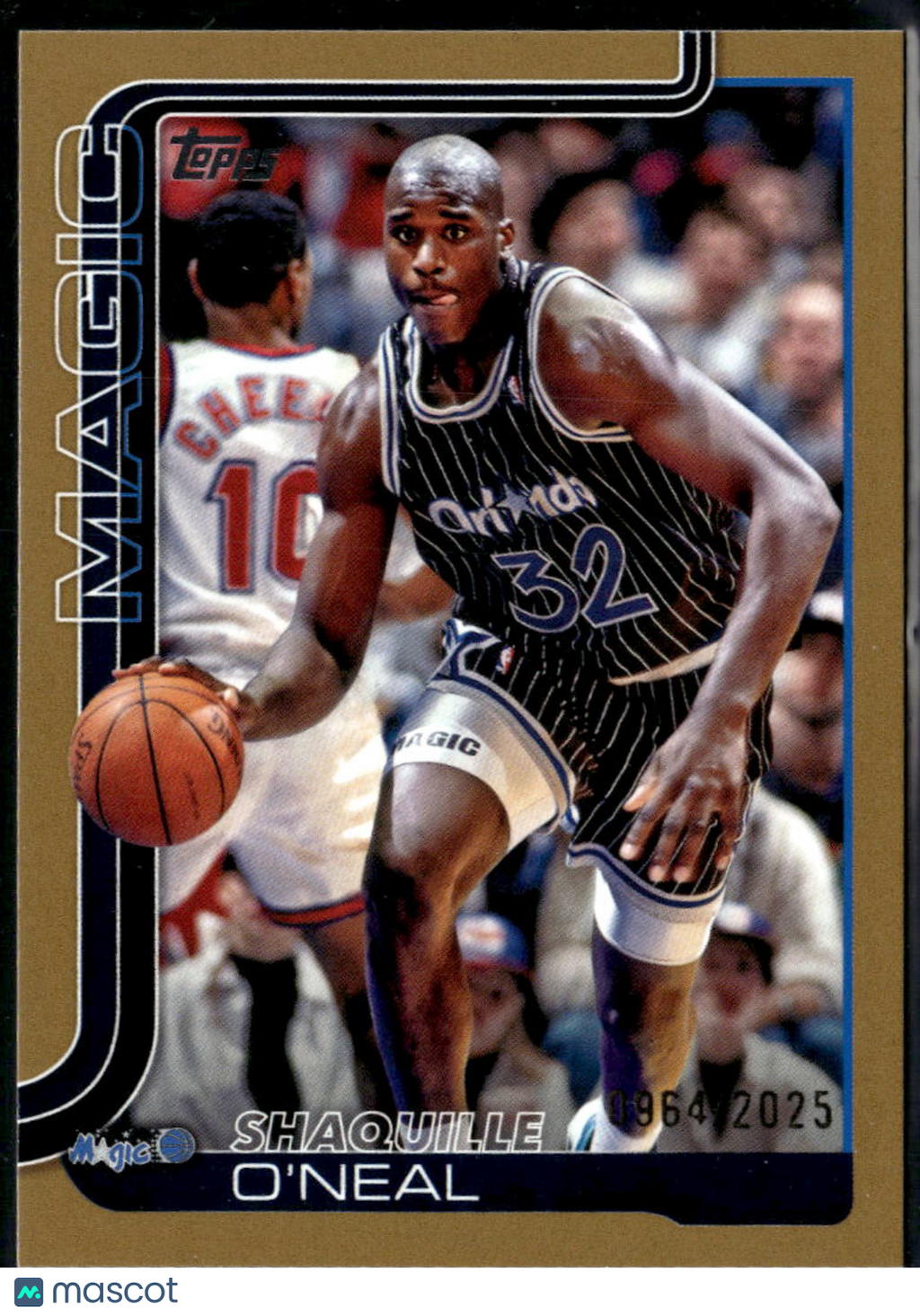 Shaquille O'Neal 2025 Topps GOLD Foil 954/2025 #260 Orlando Magic